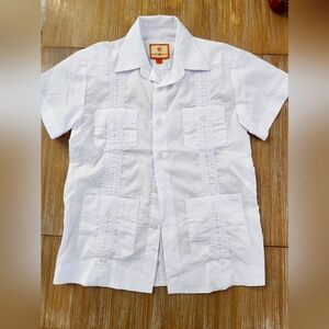 Boys Guayabera Style Shirt, Size 8